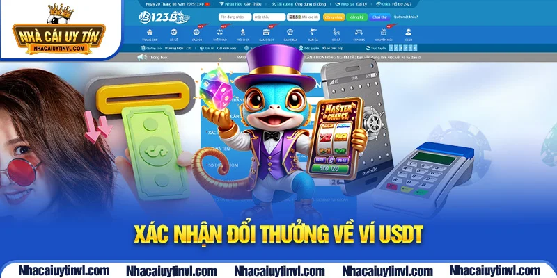 Xác nhận đổi thưởng về ví USDT